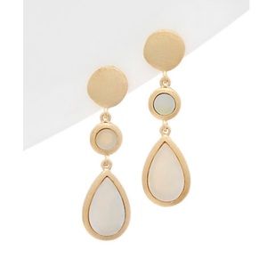 Rivka Friedman 18k clad mother of pearl earrings